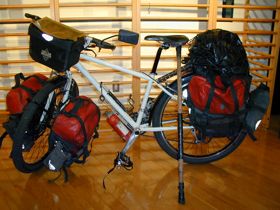 松尾由香さんが旅で使った自転車